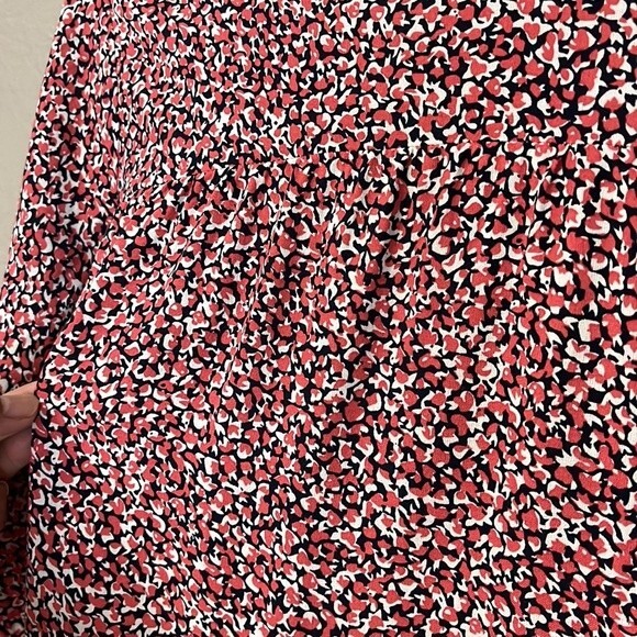 Name it girl abstract fall baby doll blouse size 11-12Y burnt orange/black/white - Picture 5 of 11